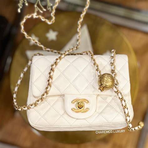 chanel small pearl chain flap bag|Chanel mini flap bag 2022.